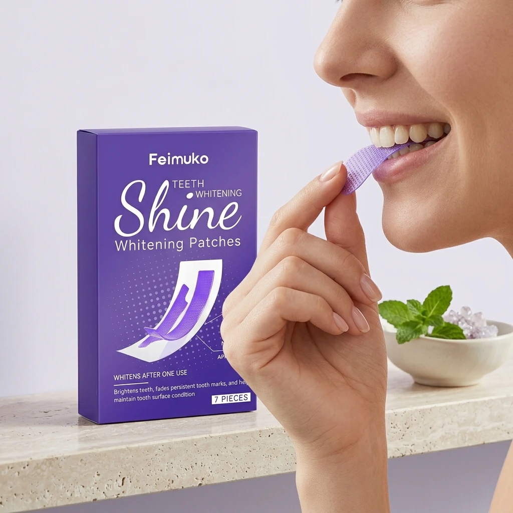 Feimuko Purple Teeth Whitening - Teeth Whitening Strips Crest ulasan dan harga