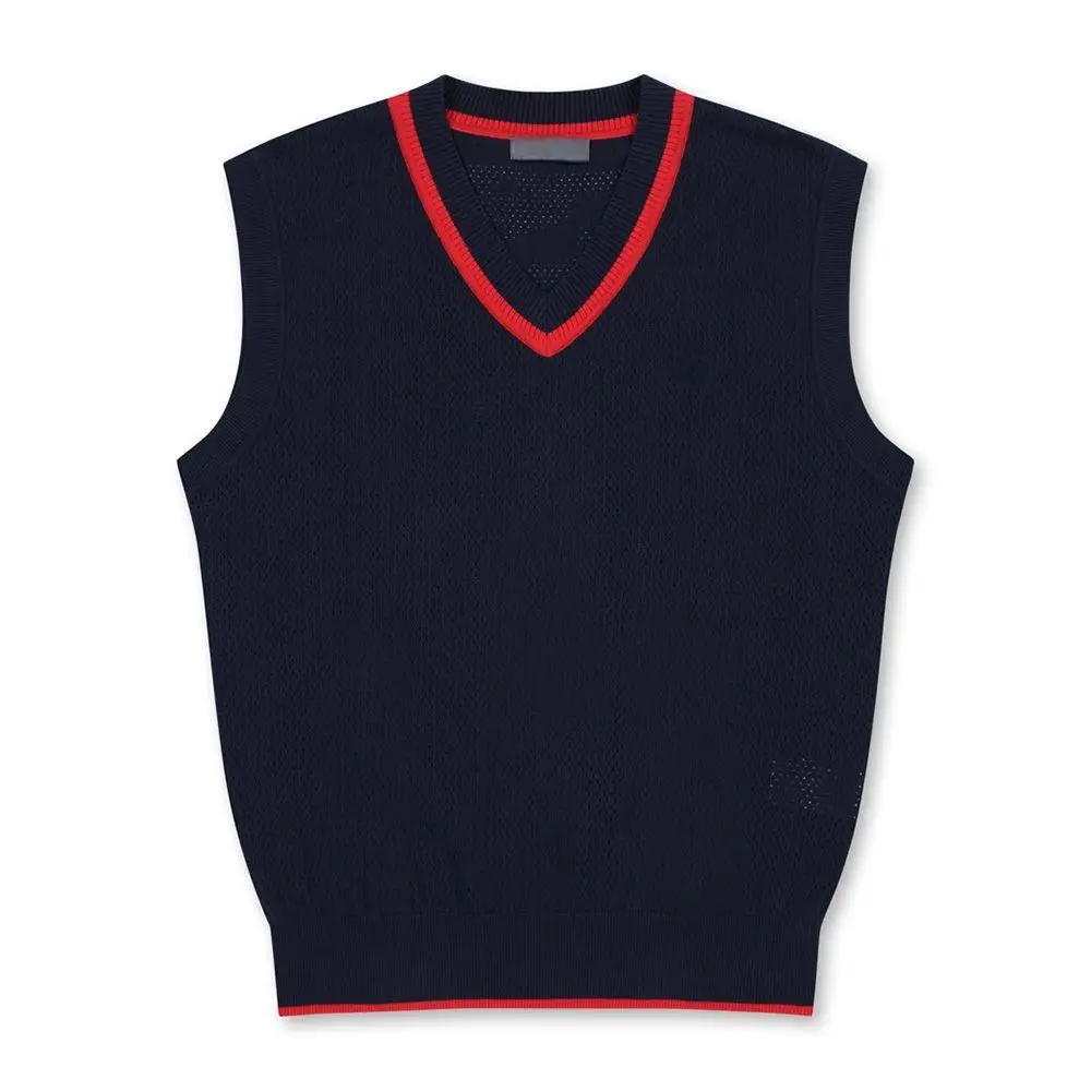 2026 Ladies High‑End Feel Golf Knit Vest New Style Sleeveless Sports Waistcoat Versatile Female Golf Outer Top