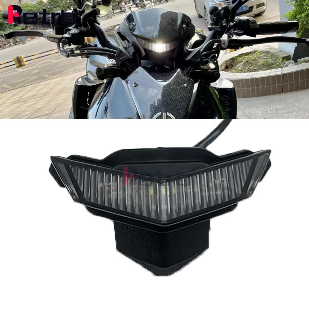 Phare avant de moto pour Kawasaki Z1000 Z 1000 2014 – 2019, marqueur central, phare LED, phare antibrouillard