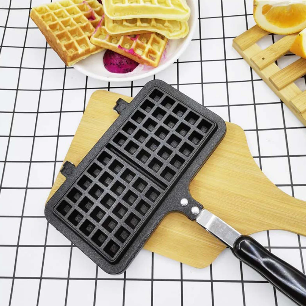 Waffle Cake Maker Baking Pan Sandwich Stick Mould Nonmold Press Frying Molds Gas Plate Tool Diy Hotmaking Toast Cooker Iron