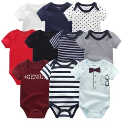 2023 Baby Rompers 5-pack infantil Jumpsuit Boy clothes Summer High quality Striped newborn ropa bebe Clothing kids Costume