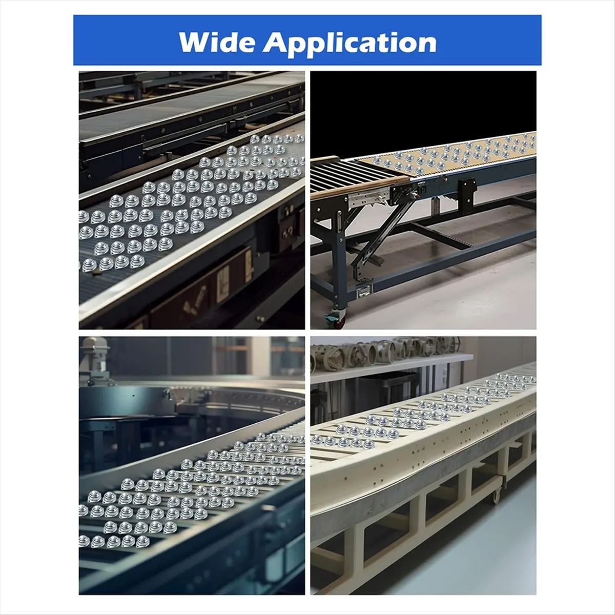 【2073-popular】16-pieces-ball-transfer-bearing-1-inch-carbon-steel-ball-casters-for-conveyors-roller-bracketsfurnituretransmi