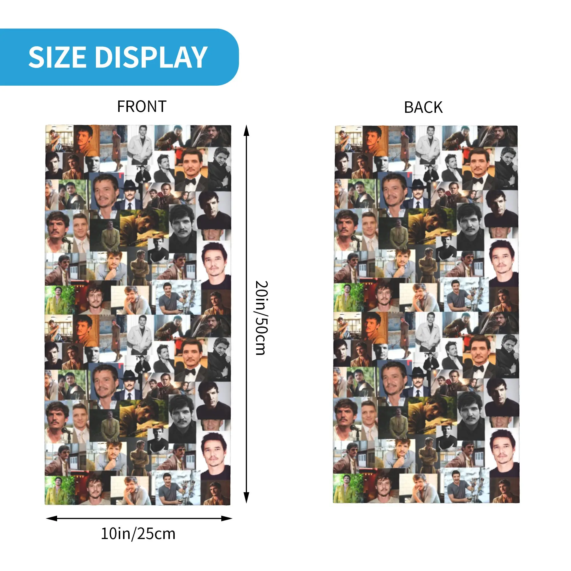 تشيلي الأمريكية بيدرو باسكال باندانا الرقبة الجراب يندبروف الوجه وشاح غطاء النساء الرجال فيلم والممثل أغطية الرأس أنبوب بالاكلافا
