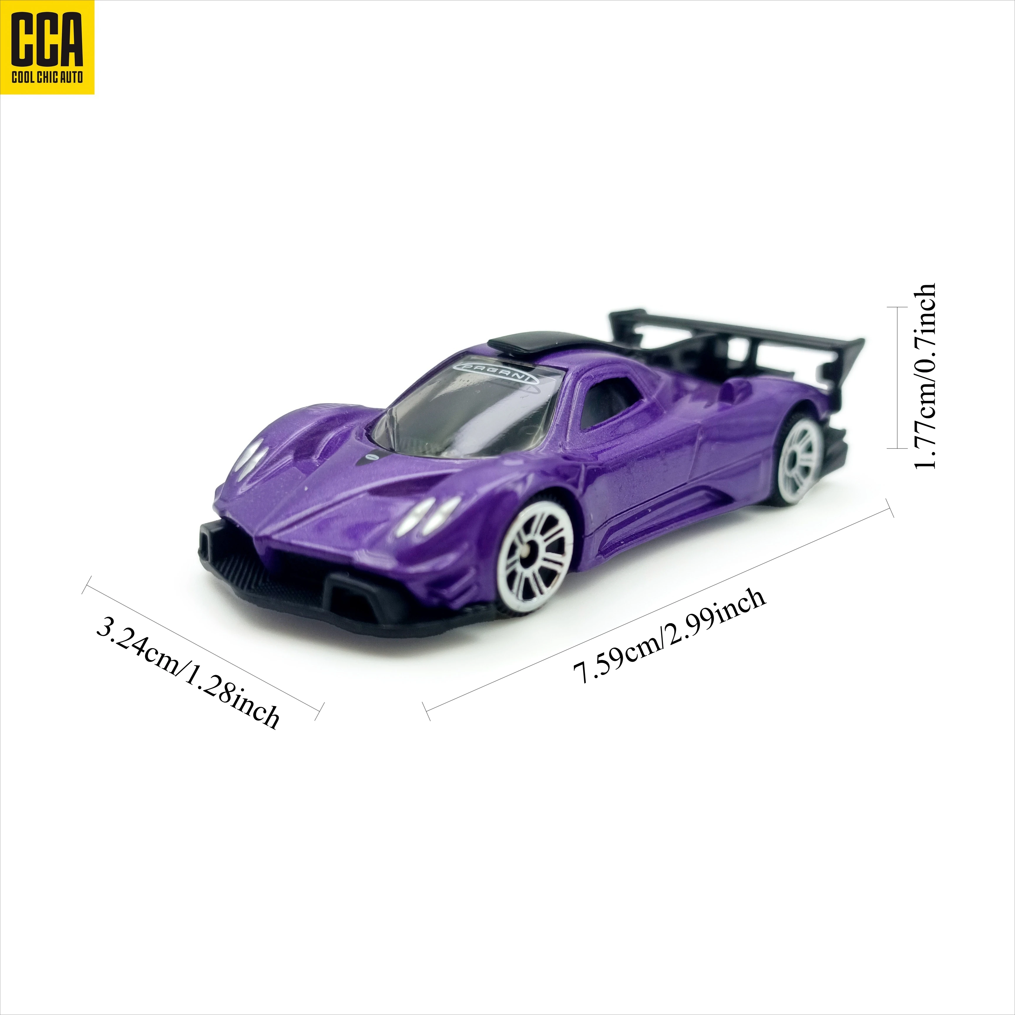 Cca clássico carro esportivo modelo liga corpo rally cauda ornamento colecionável menino carro de corrida natal preto sexta-feira presente