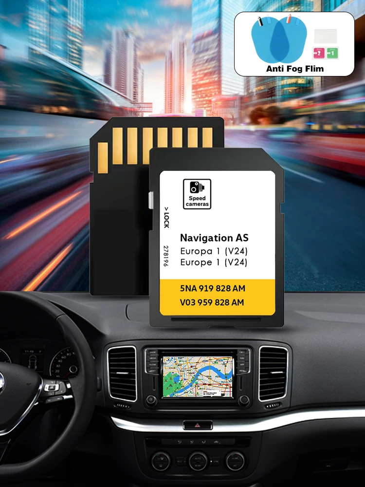 Image of SD GPS-Karten-Update Europa 2026 Auto-Navi für VW AS V24 Sat Nav 32GB MIB2 5NA919828AM