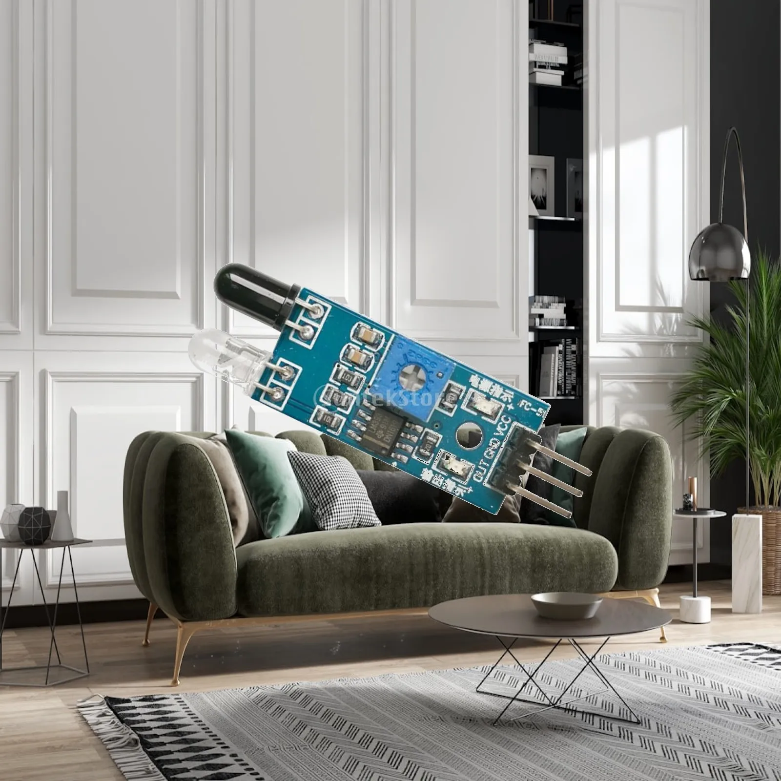 

Obstacle Avoidance Sensor Module Infrared Detection Adjustable Distance for Robotics and Model Car Use
