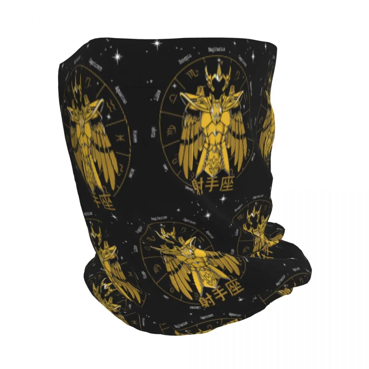 Knights Of The Zodiac Sagittarius Cloth Milo Gold Saint Seiya Bandana Neck Cover Wrap Scarf Balaclava Beanies Hat Breathable