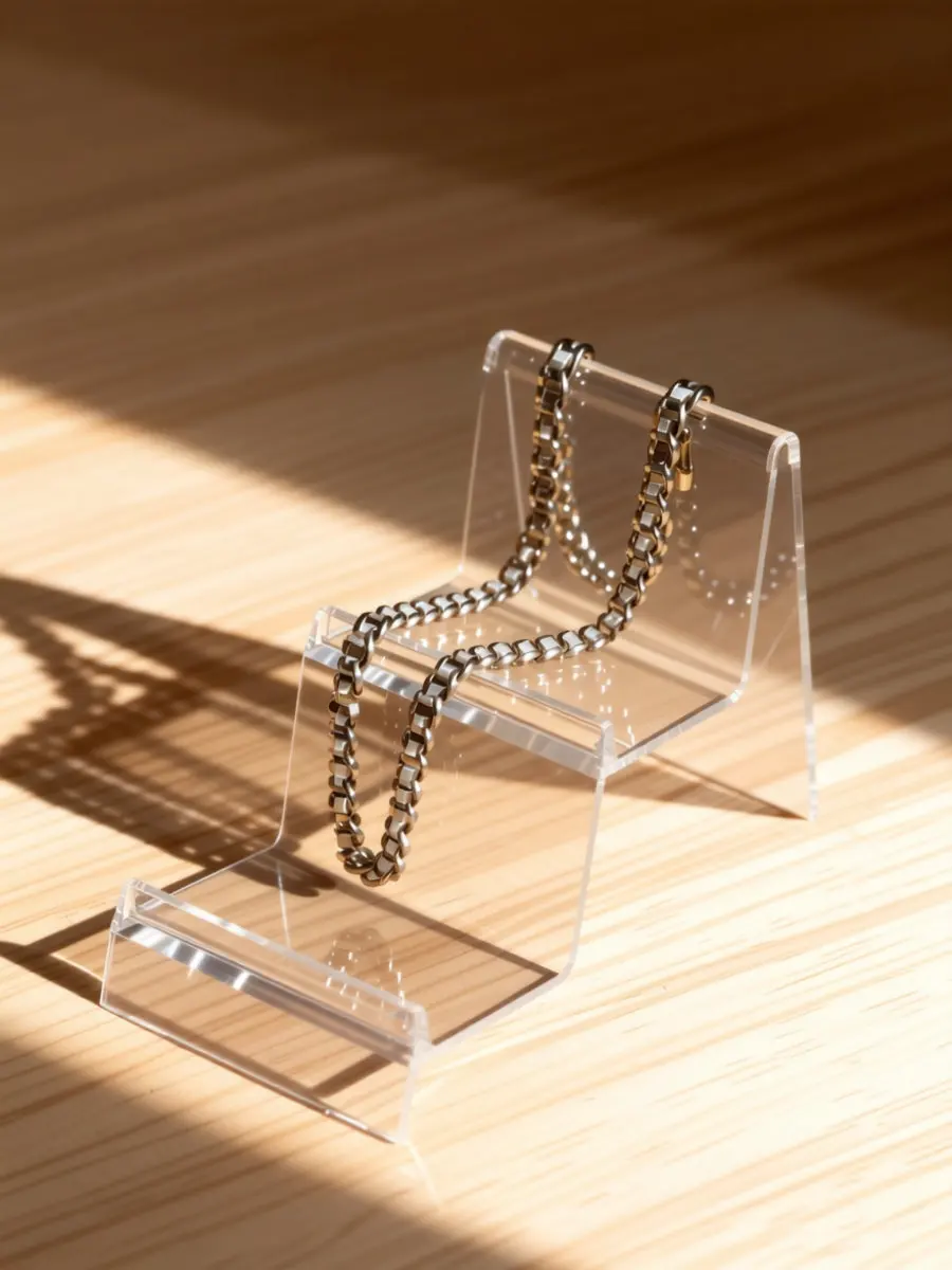 PP Transparent Wallet Display Stand Space Optimizing Tiered Purse Holder Stand for Malls Supermarkets Specialty Stores Clutch
