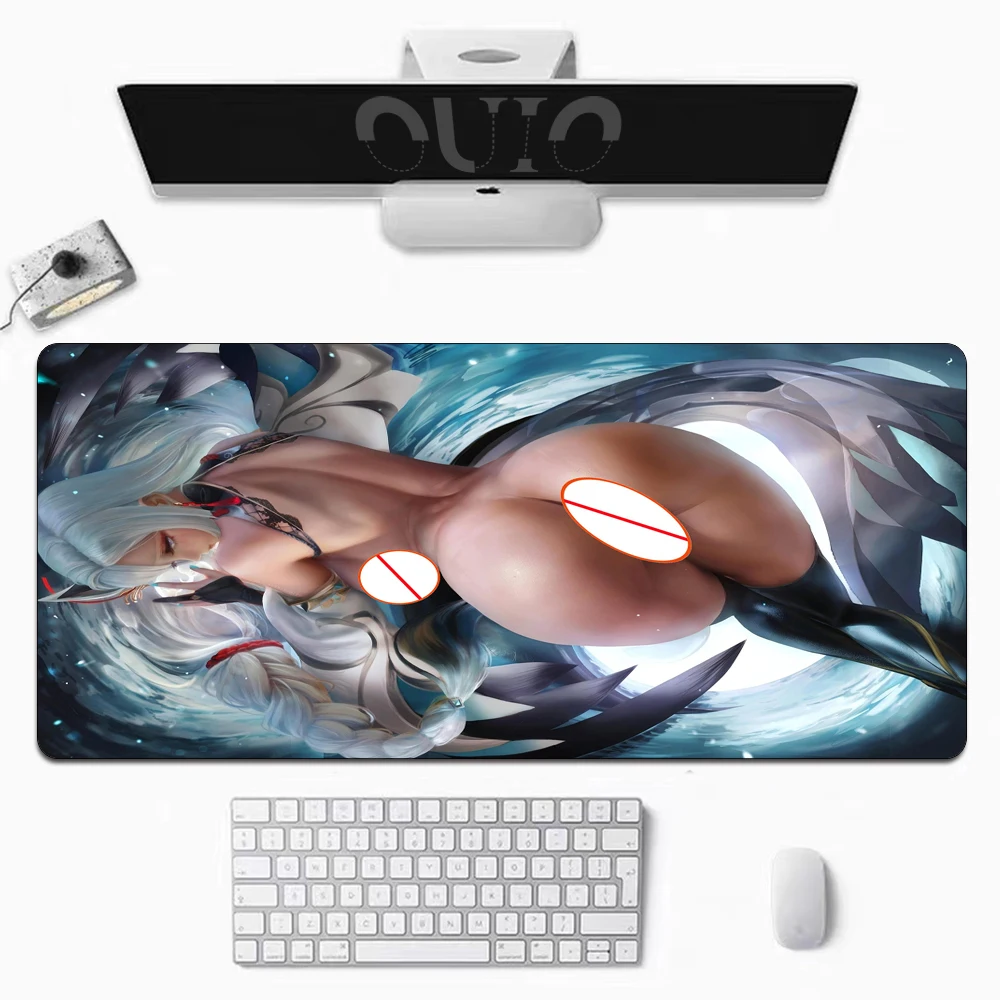 

Genshin Impact Mona Sexy Large Mouse Pad Sexy Nude Girls Big Ass Big Tits Table Mat Gaming Accessories Non-Slip Gaming Mousepad