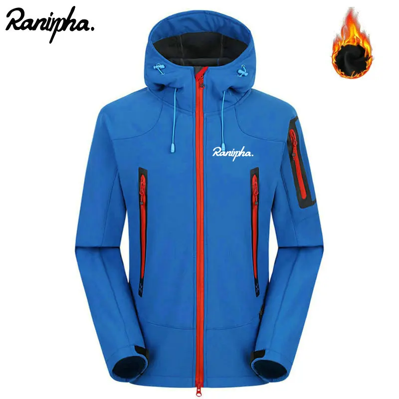 

New Ranirpha Hiking Coat Winter Jackets for Men Trekking Soft Shell Fleece Hooded Warm Outdoor Sports Climb Cycling Fishing Wear