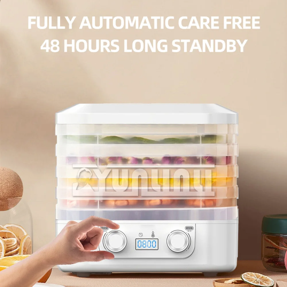 Secador De frutas doméstico De 5 capas, deshidratador De alimentos, máquina De secado De frutas y verduras, Desidratador De Alimento