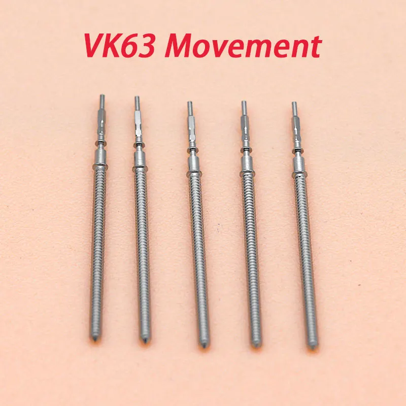 2/5 PCS VK63 Movement Winding Stem Replace Spare Parts Fit VK63 VK64 VK67 VK68 VK61 VD53 VD57 Watch Movement Repair Accessories