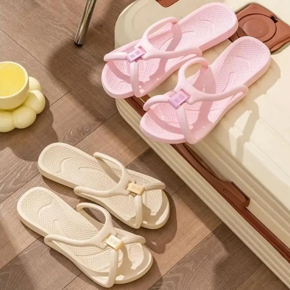 Fashion Portable Women Folding Slippers Non-slip Flat Heels Travel Sandals Comfortable Soft Slides EVA Shoes Indoor