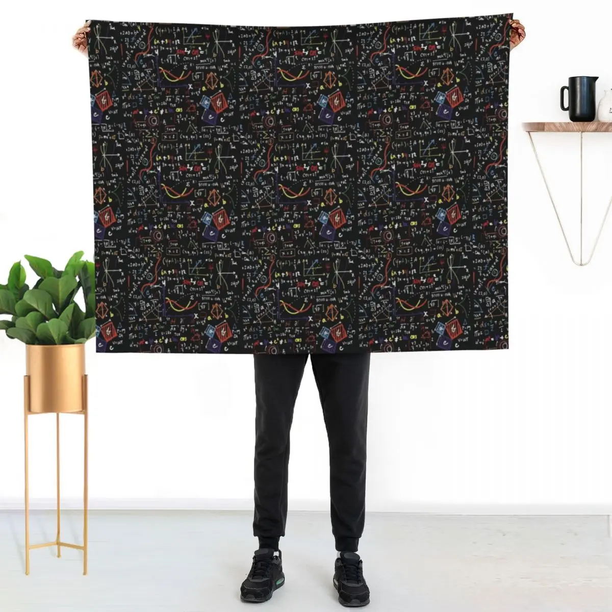 

Maths Equations Throw Blanket Compact Warm Blanket for Car Road Trip