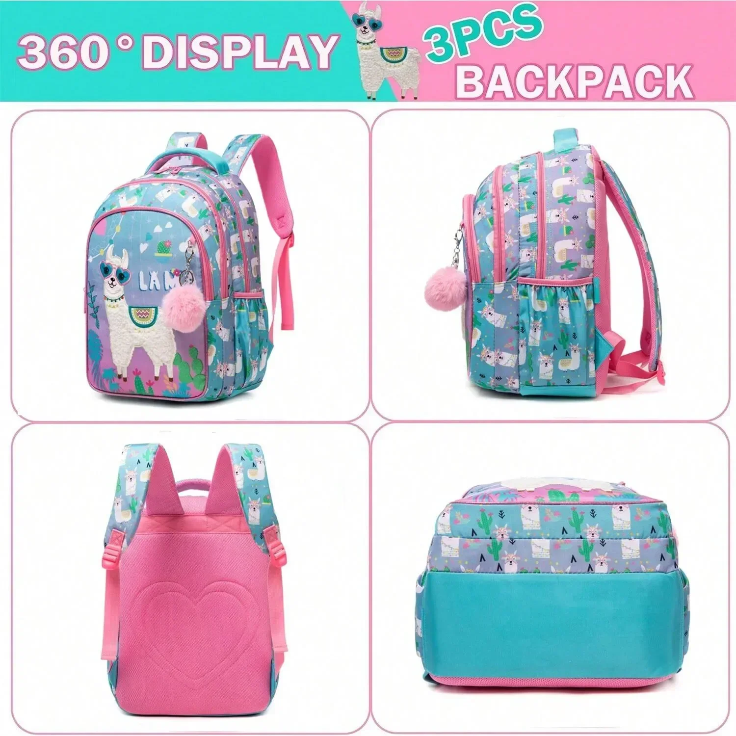 Kids School Bags for Boys Back To School Backpack Set Girls Cute Bookbag for Elementary Kindergarten Students Backpack Mochilas