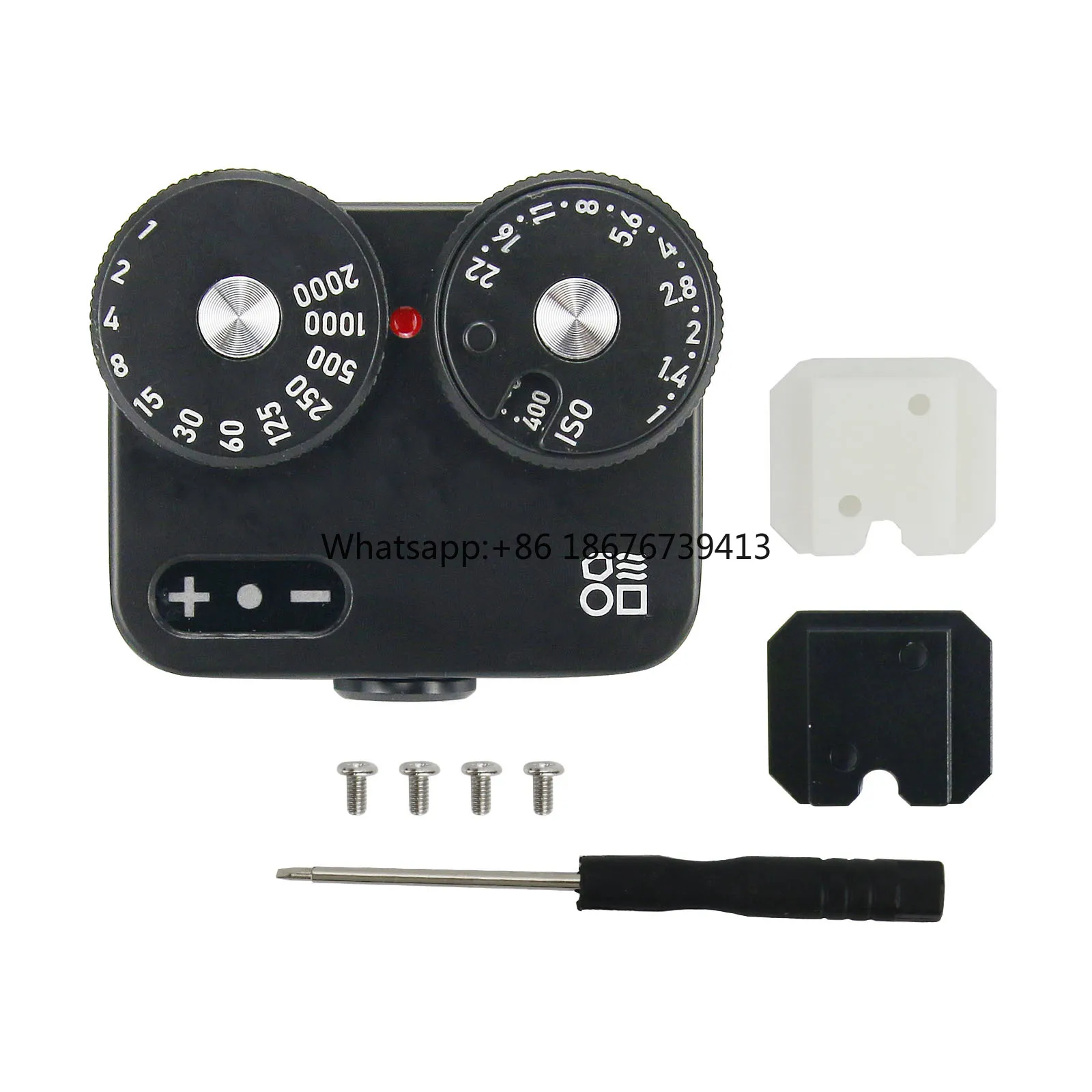 Black/Silver DOOMO Meter D Hot Shoe Light Meter for Dual Lens Reflex Camera 120/135 RangeFinder Lei-ca