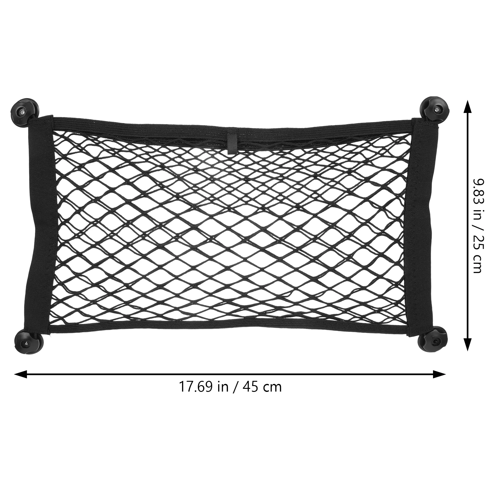 

2Pcs Car Storage Net Small Cargo Nets for Trunk 17 7x9 8Inches Polyester Mesh Bag Organizer Auto Backseat Accessories