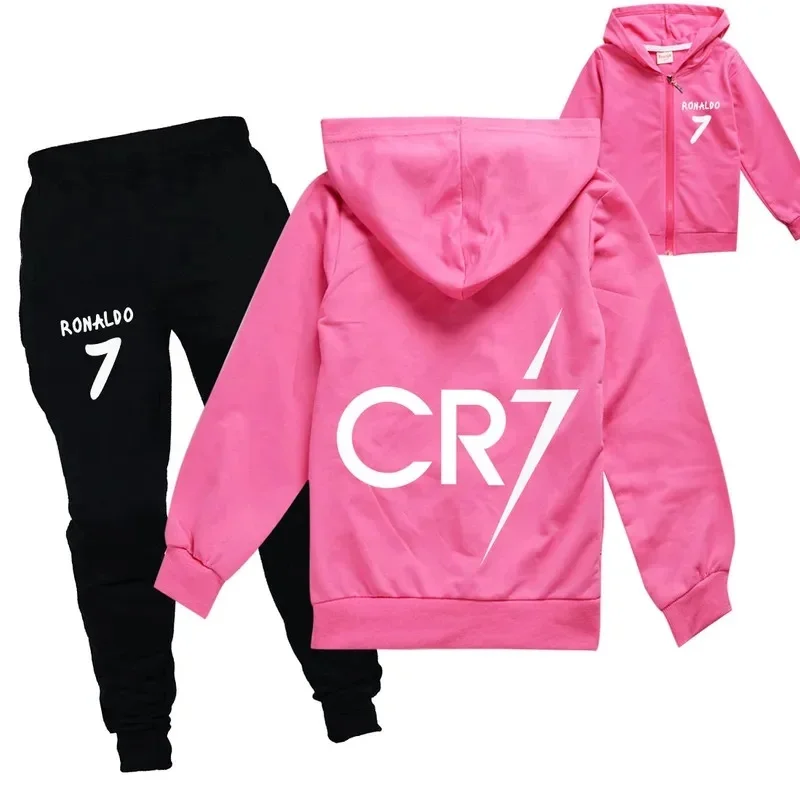 (#^.^#) 2026 New Cristiano Ronaldo CR7 Cosplay Costumes Football Idol Zipper Hoodies Pants ren High Quality Cotton Cl →_→LOOK ME view 5