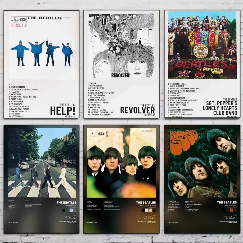 Band The B-Beatles Poster PP Wall Art Prints Poster for Dorm Room Apartment Home Office Room Decor Gift Waterproof