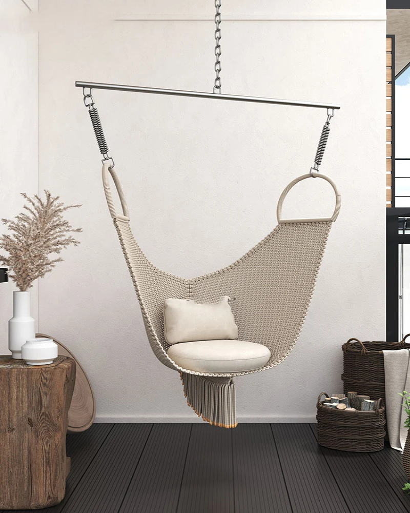 

Designer indoor hanging chair swing home balcony hanging basket light luxury hanging chair living room garden leisure furniture