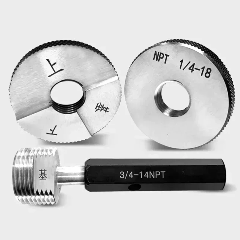 NPT taper pipe thread  gauge plug gauge Thread ring gauge Precision External Screw Gage Fine,Pitch Thread Test Tool