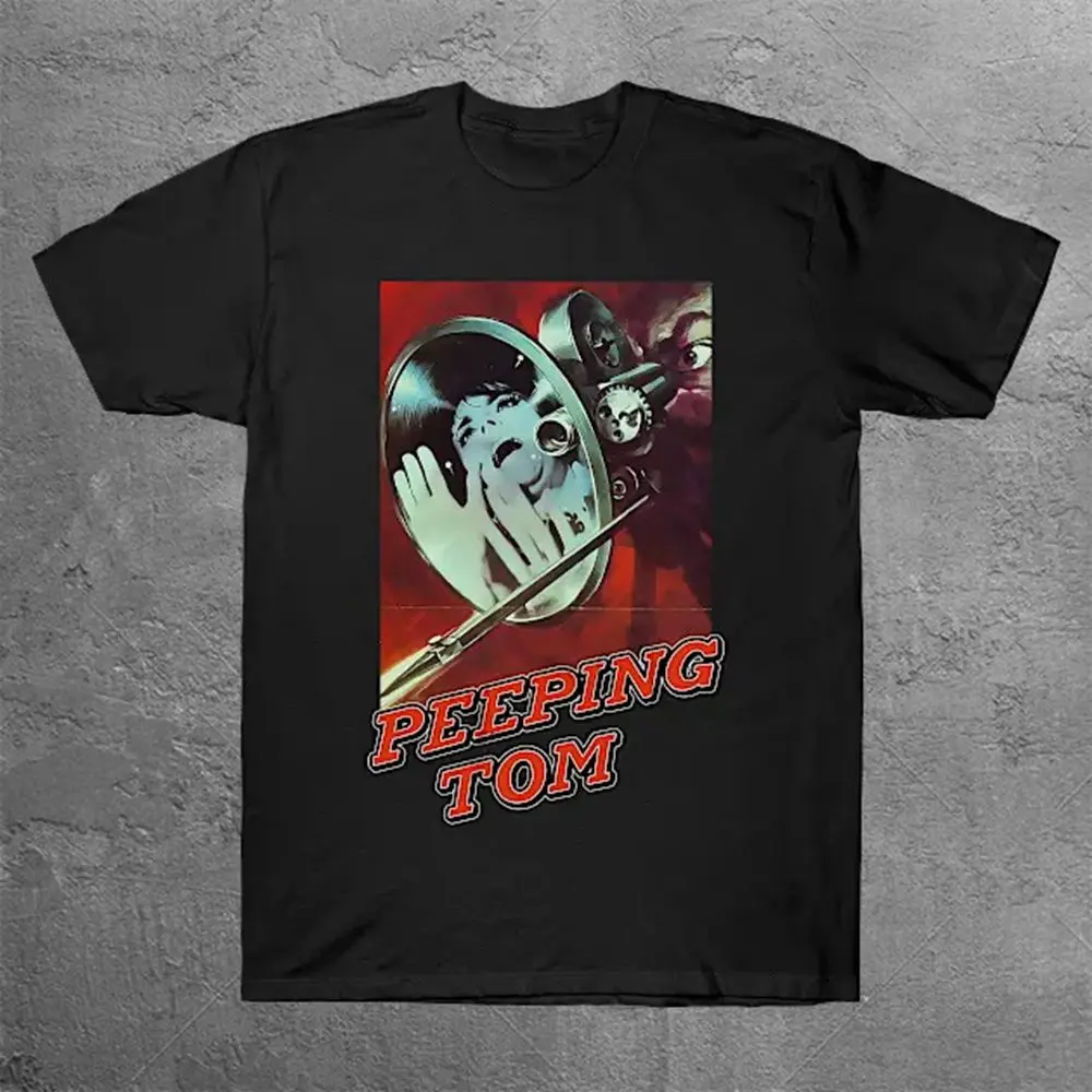 

Peeping Tom 1960 Vintage Red T-Shirt Men Harajuku Oversized T-Shirts