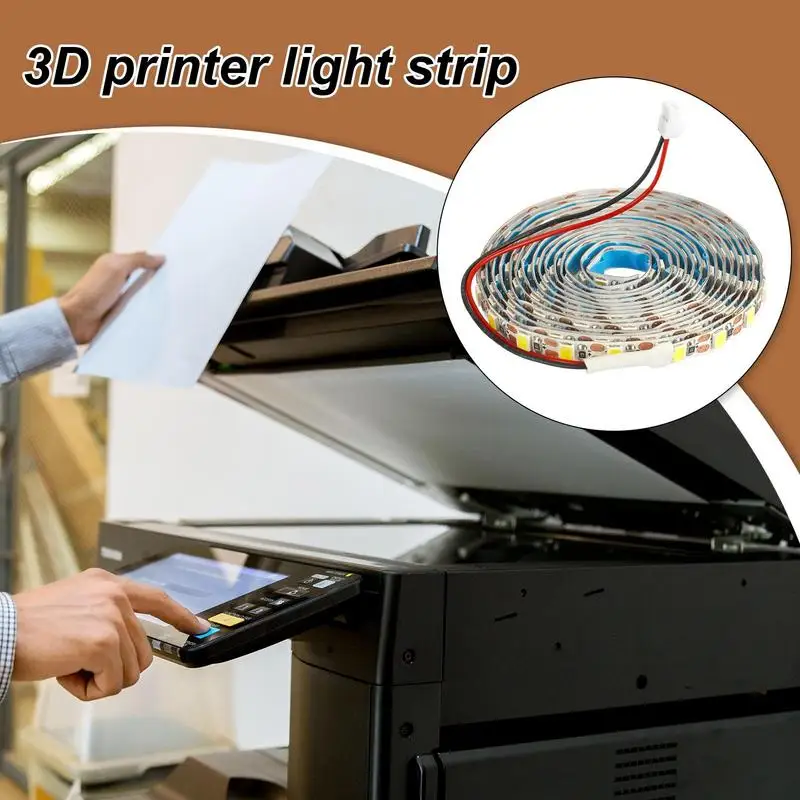 3D Printer LED Light Upgrade Kit Bright LED Tape Light Strip For 3D Printer IP44 Waterproof 3D Printer Tool For Home Industrial