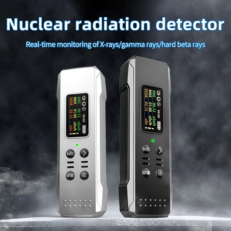 Nuclear Radiation Detector High Precision Electromagnetic Nuclear Radiation Detector Geiger Counter Black Durable