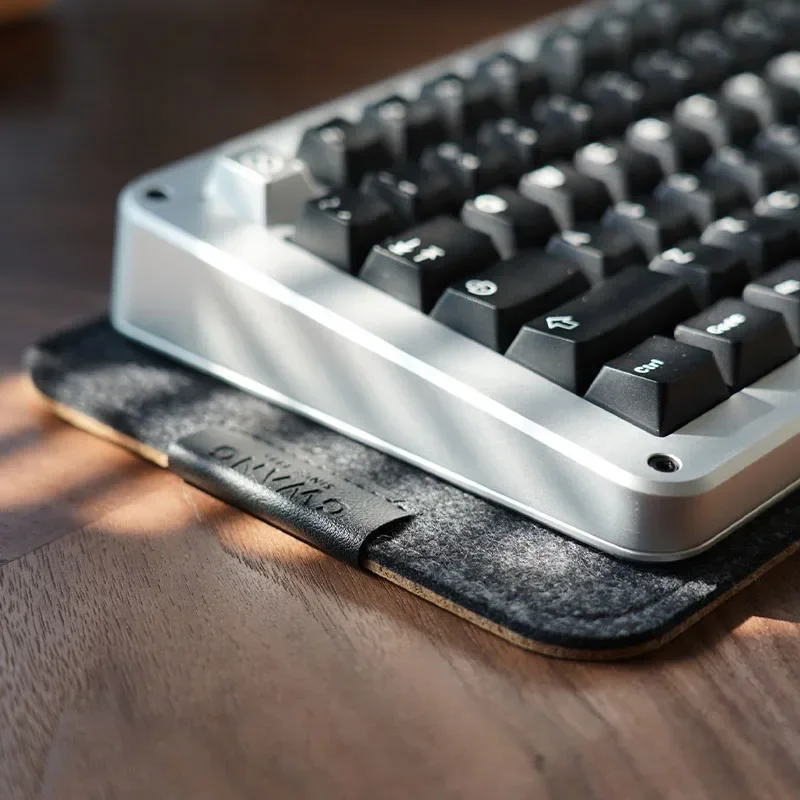 Gwang Feltro di sughero Assorbimento degli urti Tastiera Riduzione del rumore Hifi Protezione al 60%-80% Tappetino per tastiera Personalizzazione Tappetino da tavolo