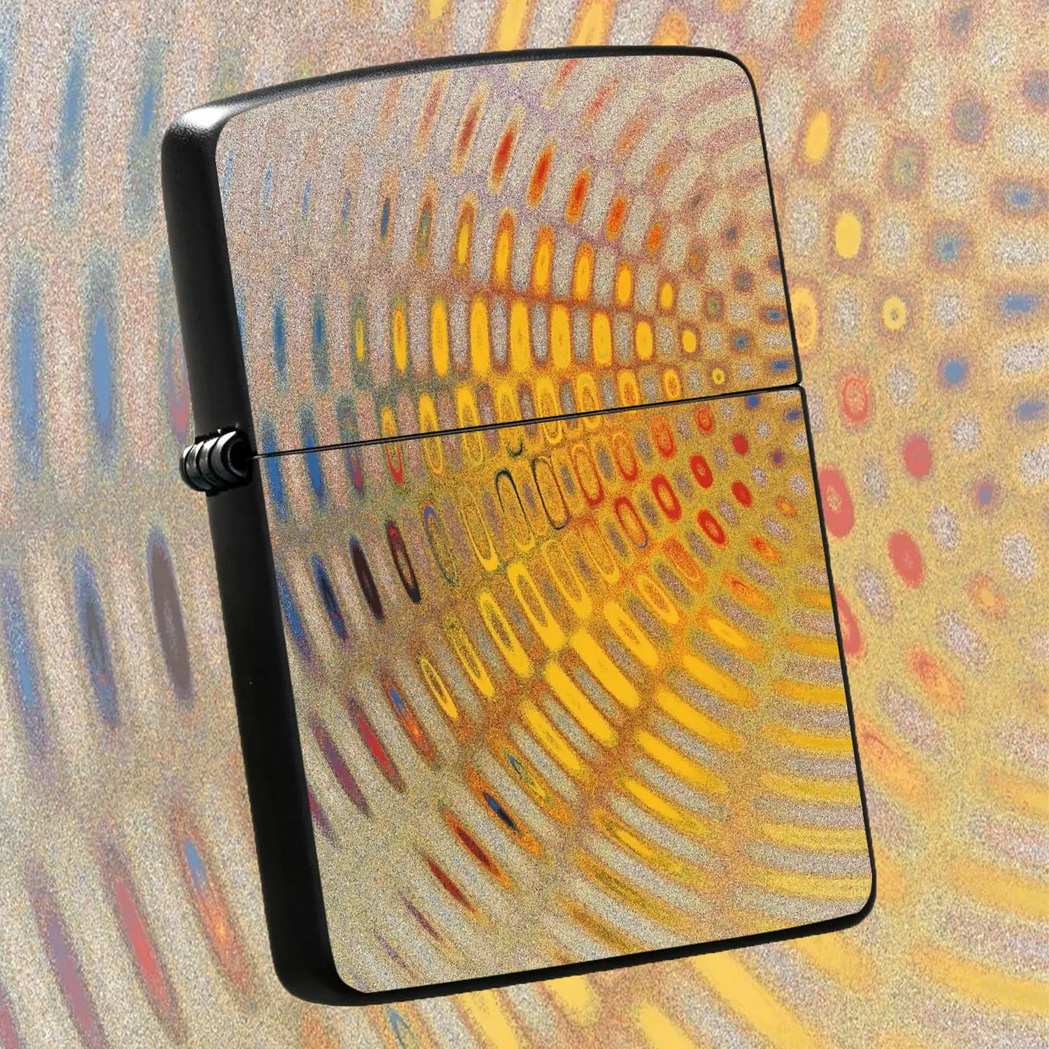 Creative Swirl Gradient Pattern Printed Lighter, Artistic Grain Decor Portable Ignition Tool, Multi-Scene Practical Use For Camping, Candle Lighting, Daily Use, Exquisite Stylish High Aesthetic Small Item A Humorous And Interesting Lighter