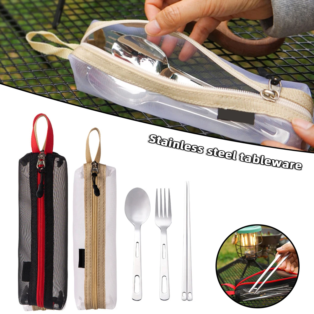 

Picnic Camping Cutlery Set Durable Sturdy Cutlery For Birthday Gift