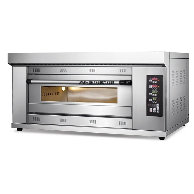 

Original Supplier Wholesale Efficient 1 Deck 2 Tray Electric Pizza Deck Oven with SLATE and Baking Utensils