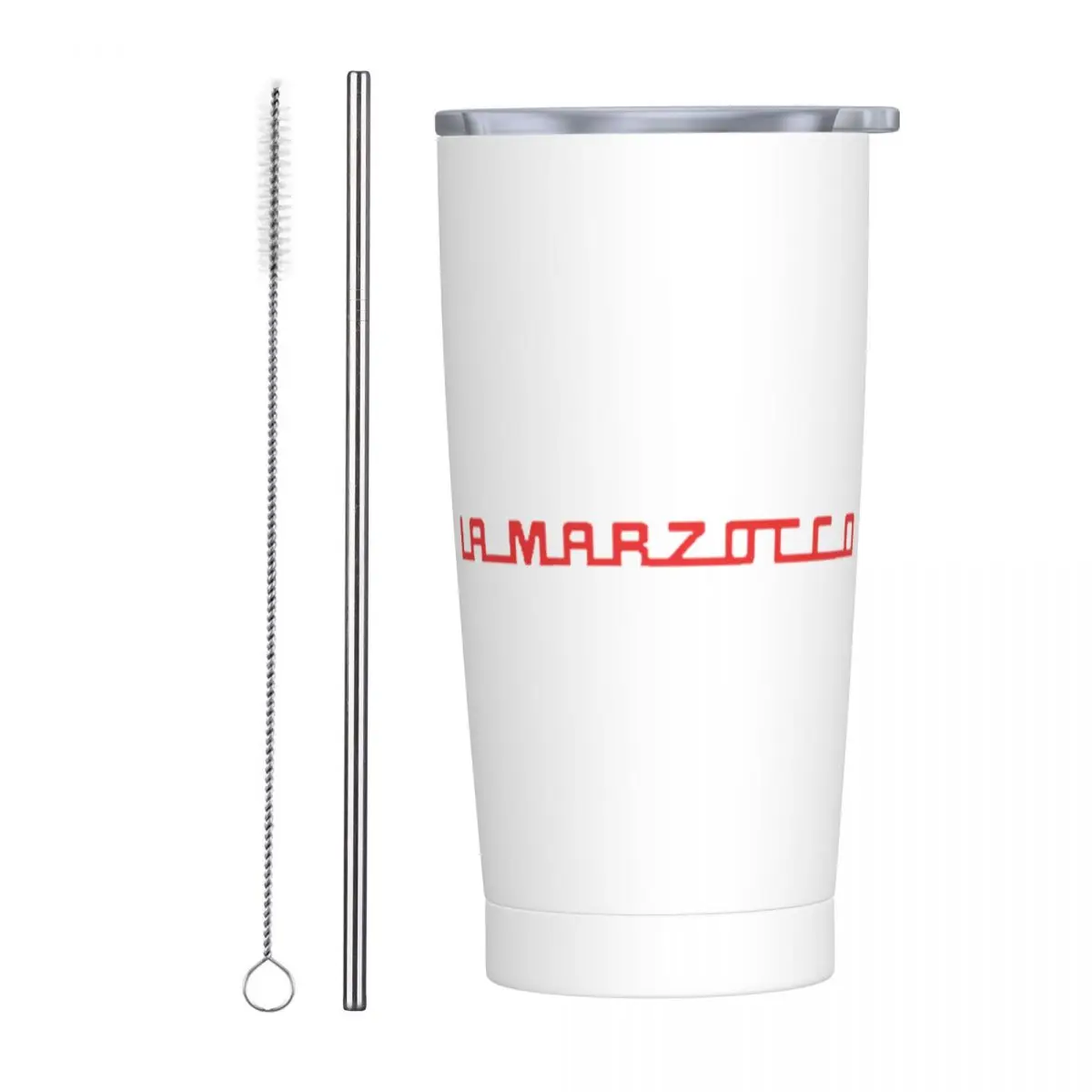 La Marzocco Brand Coffee Machine Stainless Steel Tumbler Vacuum Insulated Mug Thermal Cold Cup Straw With Lid 20oz