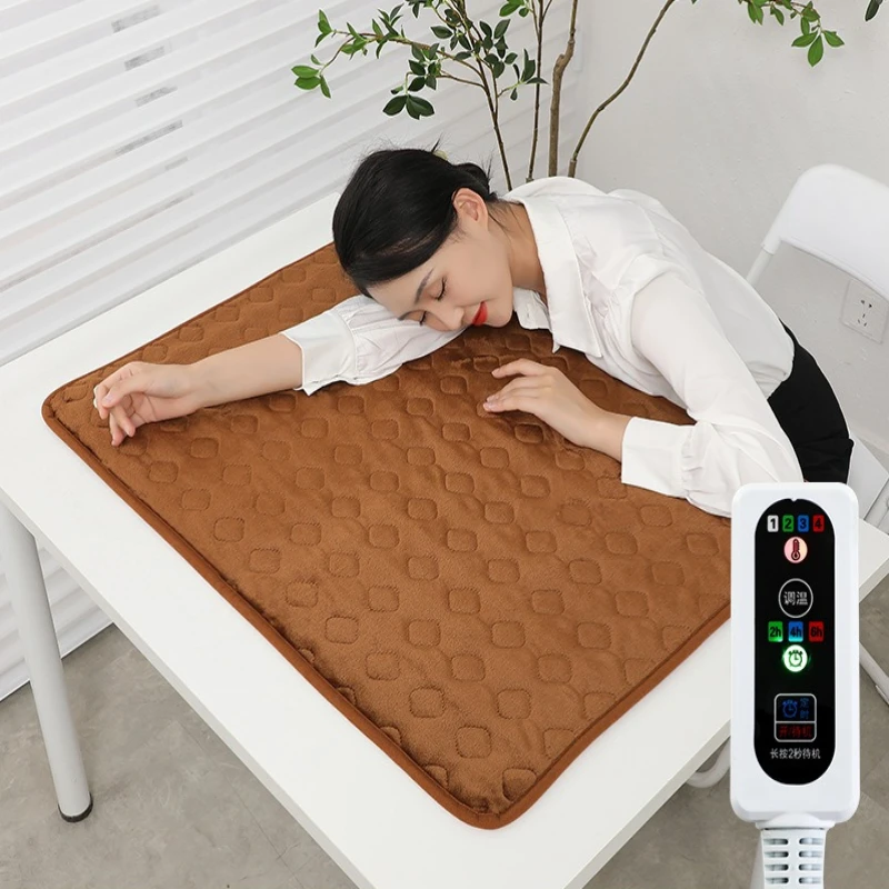 電気毛布 洗濯機で洗える、オフィスチェアや自宅用の電気加熱カバー、一人用、温度調節可能