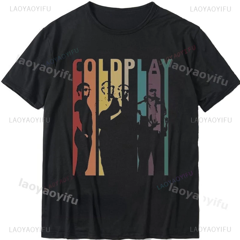 

Летняя новинка Cold Play Rock Band Tour Концертная футболка с графическим принтом Мужская и женская футболка с коротким рукавом Мужская одежда Футболка