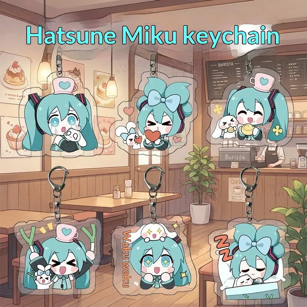 

Miku Hatsune акриловый брелок аниме аксессуары милая девушка креативный милый высококачественный брелок-подвеска для фанатов идея подарка