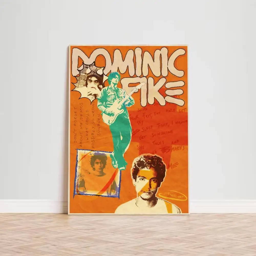 D-Dominic Fike Poster for Living Room, Bedroom, Office, or Bar, Frameless, Indoor Use, Bedroom Wall Art.