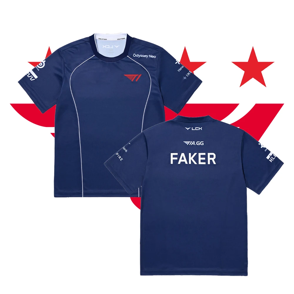 

2024 T1 E-Sports Club MSI Commemorative Edition Jersey League Of Legends T1 Team Support Uniform ESport Game Unisex Clothes Tee