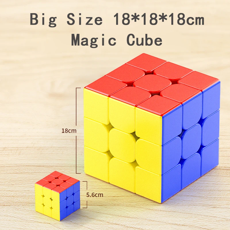 Big Size Magische Kubus 18x18x18 cm Super Grote 3x3 Magische Kubussen 3x3x3 Magische Kubussen Professionele Speed Cube Speelgoed Voor Kinderen