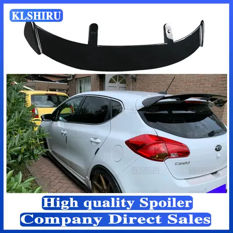 기아 씨드 스포일러 2018 2019 ABS 플라스틱 자동차 지붕 스포일러, 리어 테일 립 윙, 자동차 액세서리, 해치백 범용 씨드 자동차 윙