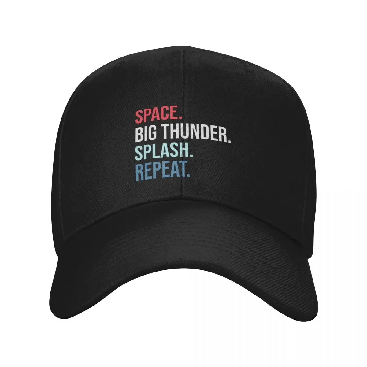 Space. Big Thunder. Splash. Repeat. Baseball Cap golf hat genuine derby hat hats on offer Elegant Women's Hats Men's