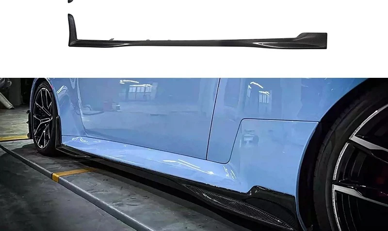 

Suitable for BMW M2 G87 Dry Carbon Fiber Side Skirt Side Surrounding Skirt Modified Auto Parts Exterior Parts