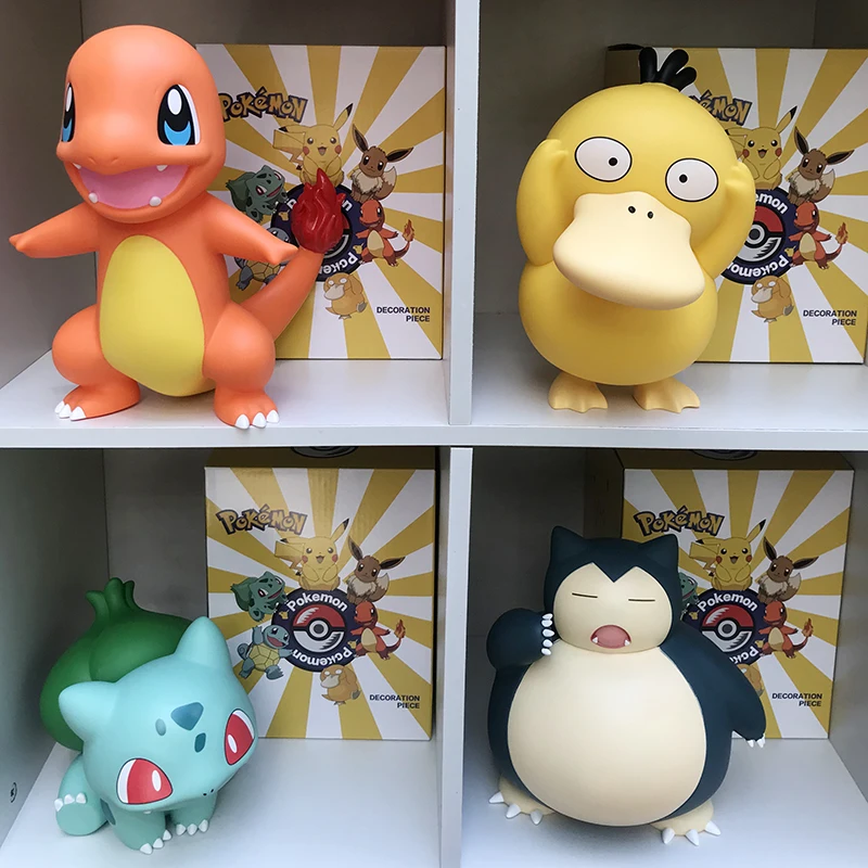 Grande figurine Pokemon Pikachu, Salamèche, Evoli, Ibrahimaccueilli c, Porkby, SLaura, modèle beurre, figurine d'ornement, jouet, cadeaux surprises, nouveau