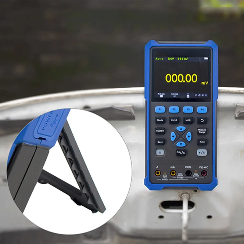 HDS2102S/HDS2202S Digital Oscilloscope 2Channels 200Mhz 1GSa/s Portable 3in1 USB Osiclloscopes + Multimeter+Waveform Generator