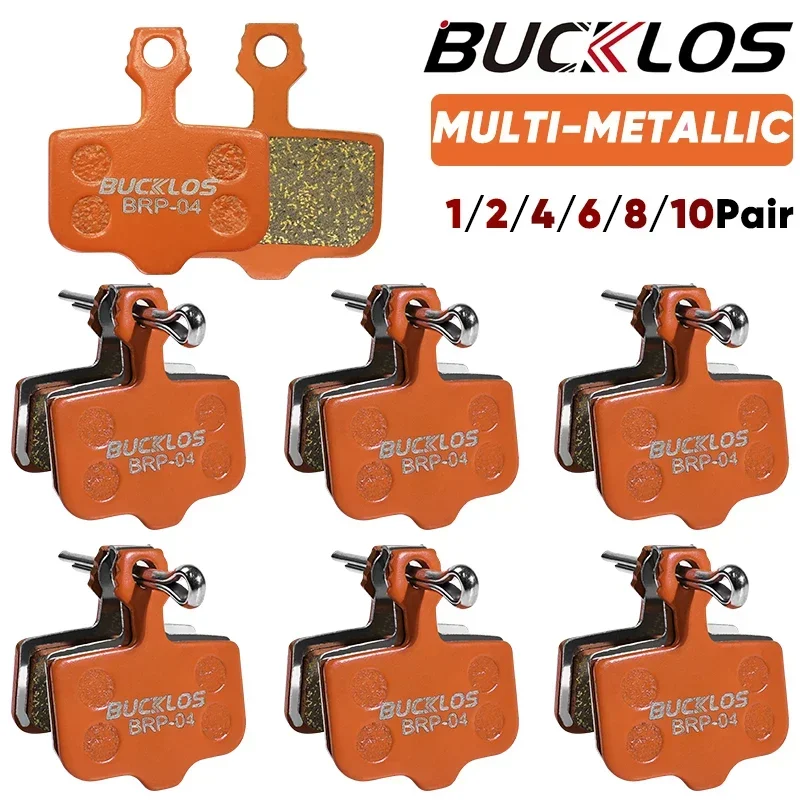 BUCKLOS Bicycle Hydraulic Disc Brake Pads for AVID EXILIR Metallic Brake Pads Metal Road Mountain Bike Brake Pads for SRAM DB5