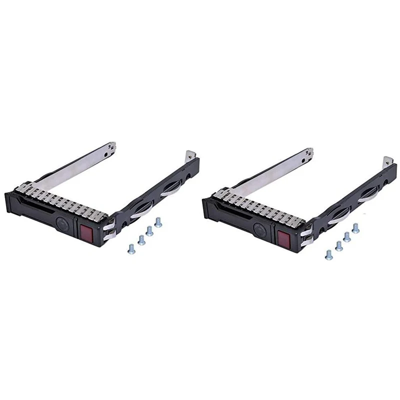 

NEW-(2-Pack) 2.5 Inch 651687-001 651699-001 SAS SATA Hard Drive Tray Caddy For HP G8 G9 DL120 DL160 DL180 DL360 And More