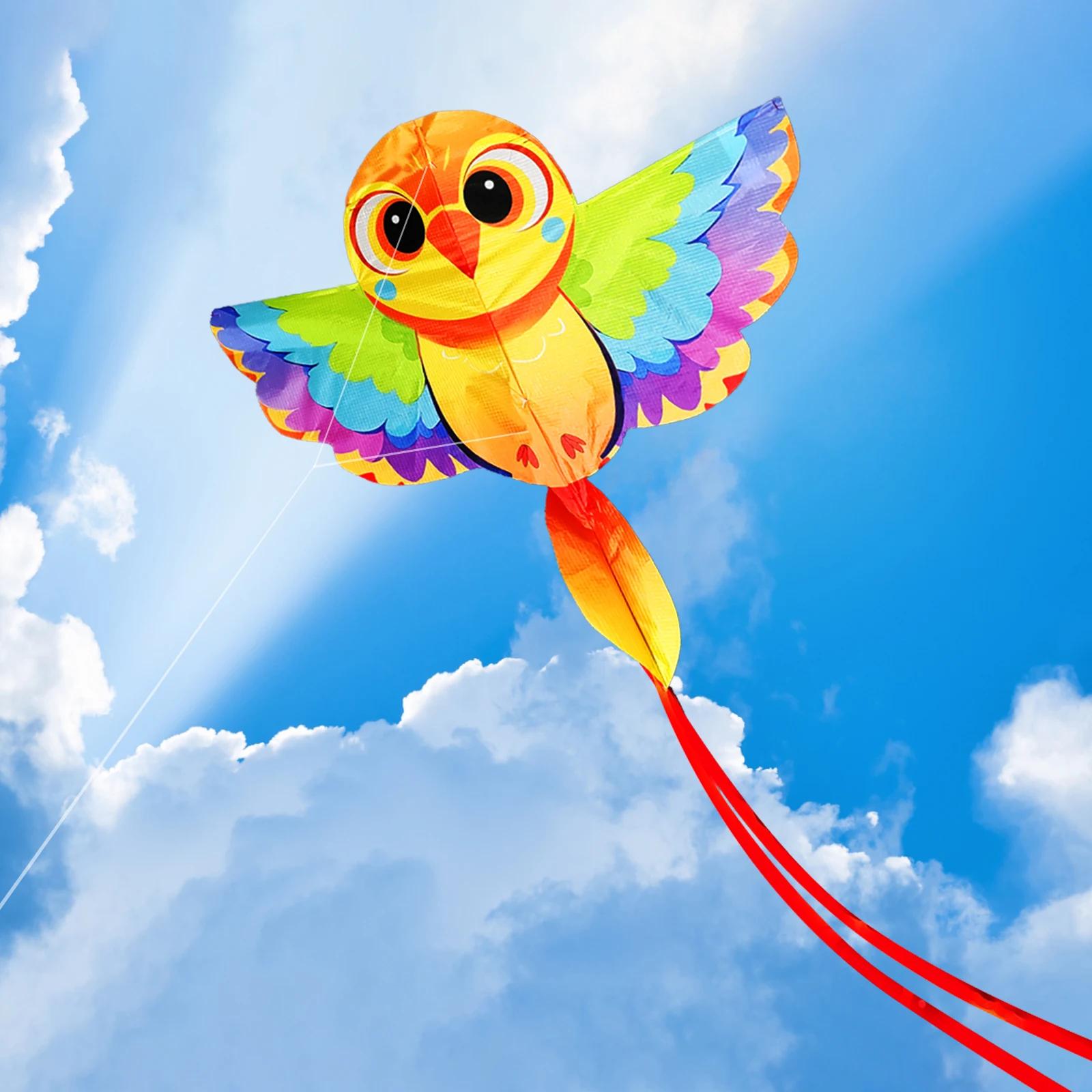Neu Kommen Hohe Qualität Outdoor Fun Sport Nette Vogel Delta Kite Mit Griff Gute Fliegen Factory Outlet