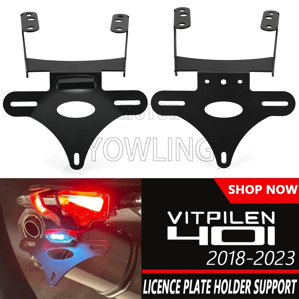 

For Husqvarna VitPilen 401 SvartPilen 401 250 200 125 2018-2022 2023 License Plate Holder Tail Light Bracket Fender Eliminator