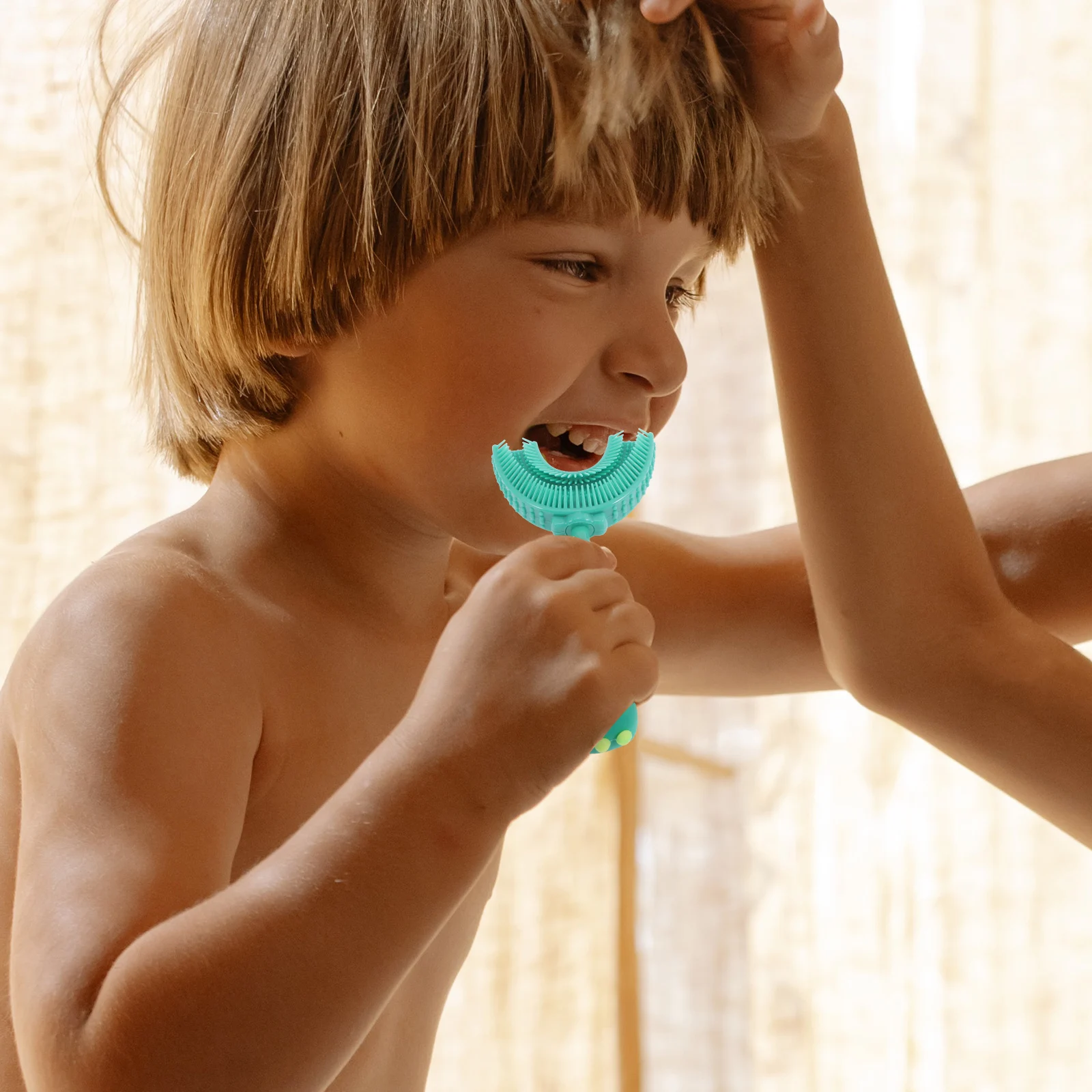 

Kid Toothbrush Baby Kids Toothbrushes Shape Silicone U-shape for Shaped Toddler