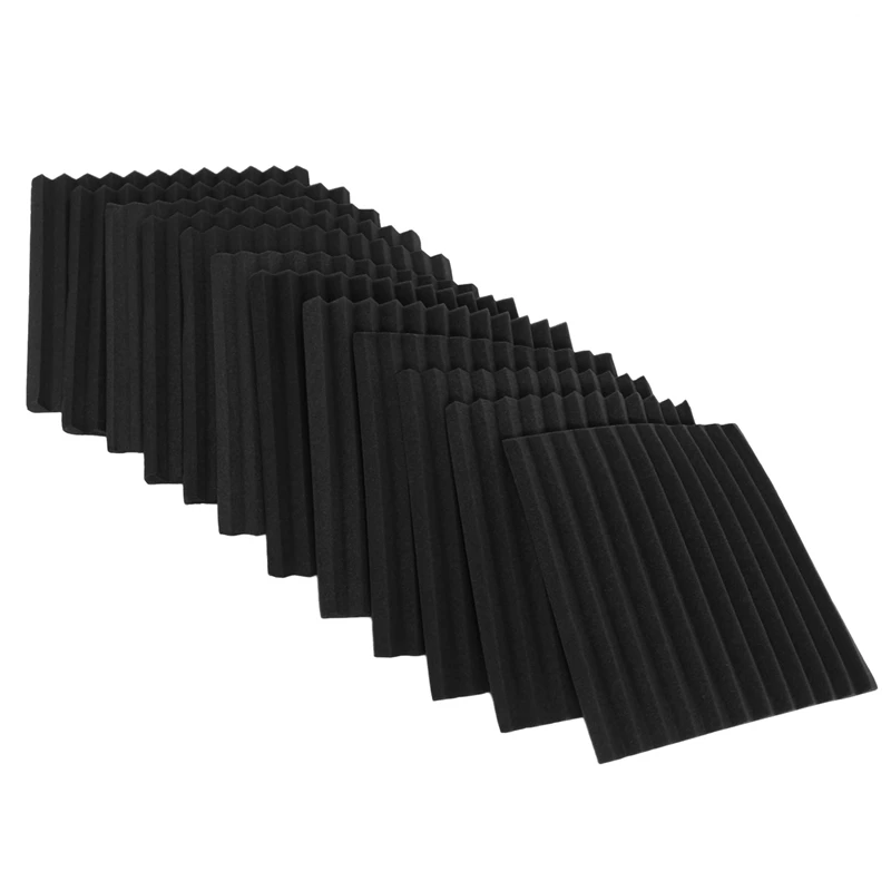 120 Pack- Acoustic Panels Foam Engineering Sponge Wedges Soundproofing Panels 1Inch X 12 Inch X 12Inch